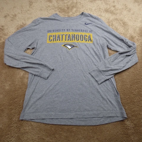 UT Chattanooga Shirt Adult Medium Gray Football Nike Mens 7.2* Cover
