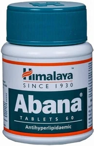 Pack of 12 X Himalaya ABANA 60 Tabs Reduces Cholesterol - Bild 1 von 1