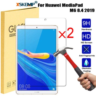 2Pcs For Huawei Mediapad T1 T3 M5 M6 Tablet 9H Tempered Glass Screen Protector - Image 1 of 4