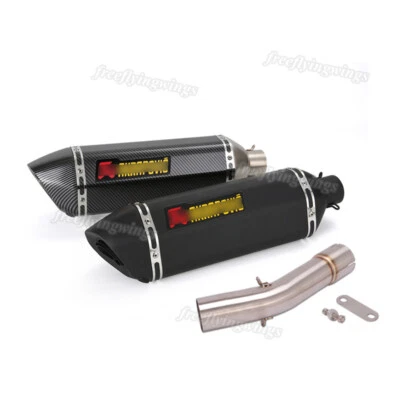 Silenciadores de tubo de enlace medio sistema de escape deslizable 51 mm para BMW R1200GS / ADV 04-09 Foto 1 de 4