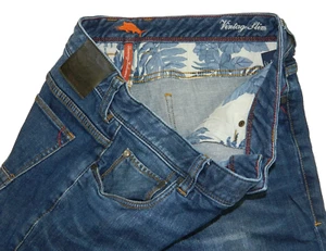 Men's Tommy Bahama Jeans Vintage Slim Carmel Blue Tag 35/30 measured Size 34x29 - Picture 1 of 7