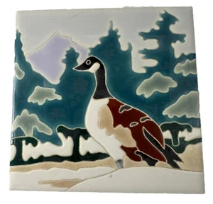 Dal - Tile Goose Bird Animal Art Backsplash Decorative Trivet Made USA Vintage - Picture 1 of 20