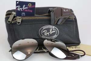 Ray Ban Large Metal Black Chrome 62 14 Skiing DGM B&L USA Bausch & Lomb Vintage - Bild 1 von 12