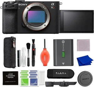 Sony a7CR Full Frame Mirrorless Camera Body (Black) ILCE-7CR/B +Accessory Bundle - Picture 1 of 5