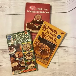 Vintage Cookbooks Pillsbury C & H Sugar Baking Desserts Simple Recipes - Imagen 1 de 8
