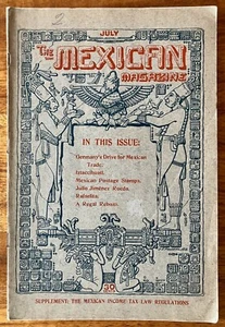 Scarce 1925 "The Mexican Magazine" Vol. 1 No. 2, High Quality Tourist Magazine - Picture 1 of 7