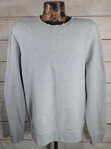 Vtg 50s 60s Single V Blank Heather Gray Blank Cotton Pullover Sweatshirt Mens L - Picture 1 of 14