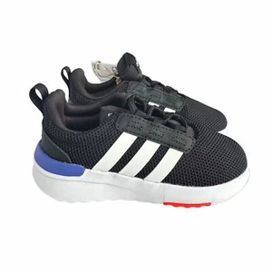🤩Adidas Racer TR211 Slip On Running 5K Baby Shoes Toddler Sneaker H04229 Black - Picture 1 of 8