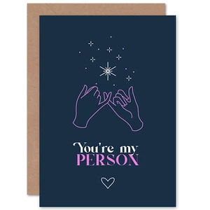 Handlinie, Du Bist Mein Mensch, Liebling Geburtstagskarte - Bild 1 von 4