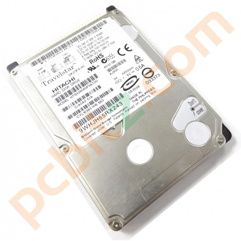 Hitachi 60GB HTS428060F9AT00 DK23FA-60 IDE Laptop Hard Drive 2.5" ATA - Image 1 of 1