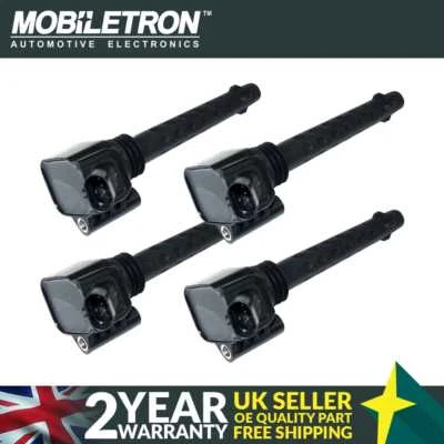 4 Pack of Mobiletron CE-187 Ignition Coil for Abarth 500 595 695 500C 595C 695C - Image 1 of 2