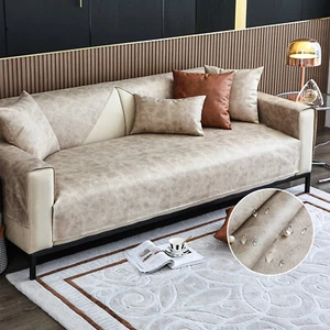 Waterproof Faux PU Leather Sofa Covers for Sectional Sofa Dogs Loveseat Covers - Picture 1 of 50