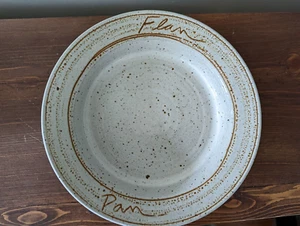 Stoneware Earthenware Round  Flan Baking Pan Plate Dish Nice!! 9" - Picture 1 of 6