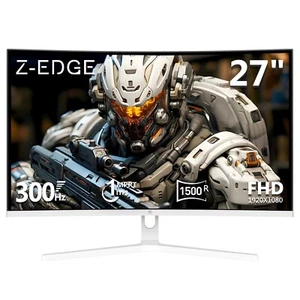 Z-EDGE 27" FHD 300Hz 1ms Ultra Thin Frame Curved Gaming Monitor, 2x HDMI, 2x DP - Picture 1 of 13