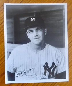 WALLY HOOD, JR. dec. 2001 auto signed 8x10 photo New York Yankees 1949-2 games - Picture 1 of 1