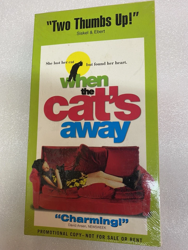When The Cat’s Away 1997 Cedric Klapisch Very Rare VHS New Sealed Promo Screener - Image 1 of 1