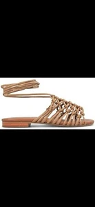 WITTNER -Size 41/10 Brown Tan Leather Flat Sandals - Picture 1 of 6