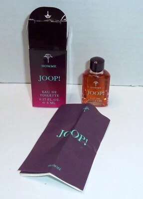 Joop! Mini Colonia 5 ml 0,17 oz EDT Vintage Hombre Hecho en Francia Nuevo Ver Fotos Foto 1 de 4