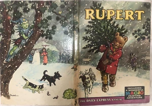 Vintage 1965 RUPERT ANNUAL ILLUSTRATIONS ALFRED BESTALL MAGIC PAINTINGS NOT DONE - Picture 1 of 8