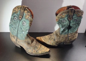 Dan Post Bluebird Damen Gr. 10 M Snip Toe Leder Western Cowboystiefel DP3544 - Bild 1 von 20