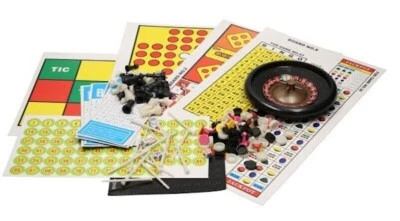 100 Game Compendium Set Snakes And Ladders Ludo, Backgammon Draughts Bingo BNIB - Image 1 of 2
