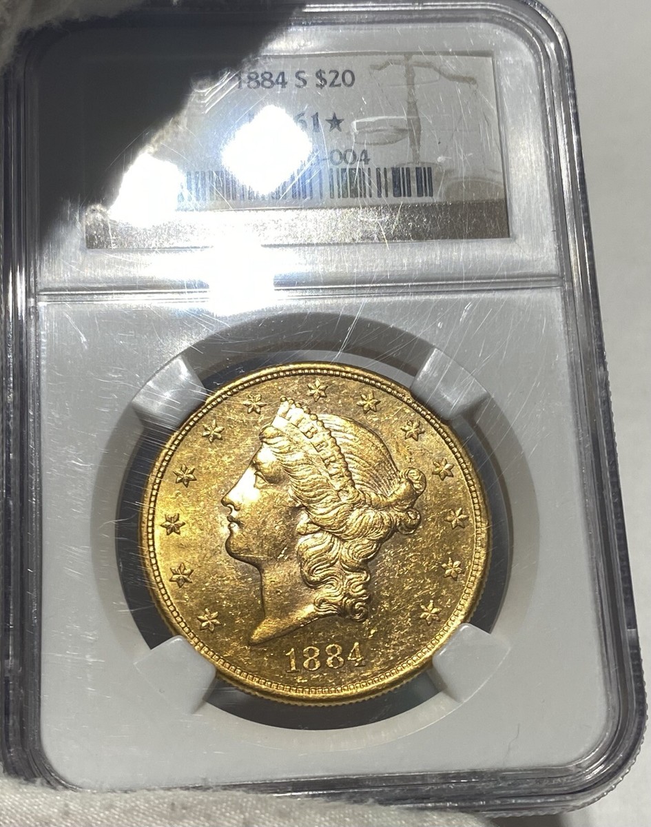MS 61 Graded Double Eagle $20 US Gold Coins (Pre - 1933) for