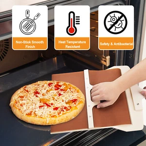 Detachable Sliding Pizza Paddle Pizza Peel with Handle Home Pizza Kit Bakeware - Picture 1 of 14