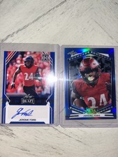 football cards autographed Jerome Ford/ Two Jerome Ford Leaf Rookies!!!!