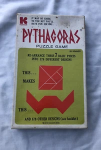 1972 Kohner Pythagoras 7-Piece Puzzle Game 179 Challenges~Complete~Ships Free - Picture 1 of 5