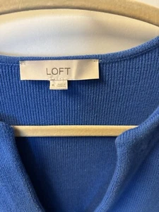 Loft Blue Bell Sleeve Sweater Size XL - Picture 1 of 9
