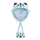 Tooth Brush Cute Animal Shape Dust-proof Boys Girls Portable Silicone Tooth Blue
