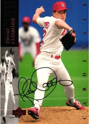 Rheal Cormier #422 Signed 1994 Upper Deck MLB Baseball Card Cardinals AUTO RIP - Image 1 of 2