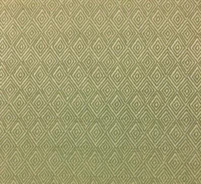 GEOMETRIC DIAMOND LEAF GREEN WOVEN JACQUARD FURNITURE FABRIC BY YARD 54"W - Image 1 of 4