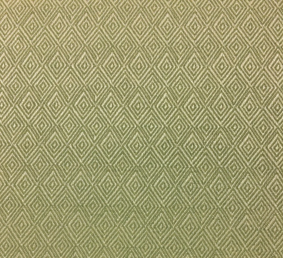 GEOMETRIC DIAMOND LEAF GREEN WOVEN JACQUARD FURNITURE FABRIC BY YARD 54"W - Image 1 of 4