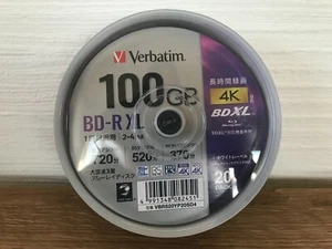Verbatim Blu-ray Disc 20 Spindle 100GB 4X Speed BD-R XL Printable VBR520YP20SD4 - Picture 1 of 11