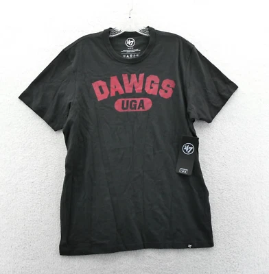 Georgia Bulldogs Shirt Medium Mens '47 Brand NCAA College Black Cotton Tee UGA - Image 1 of 4