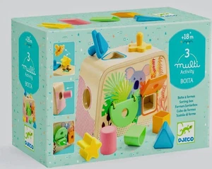 Djeco Wooden Shape Sorter Baby And Toddler Toy Multi Boita 18 Months + - Picture 1 of 7