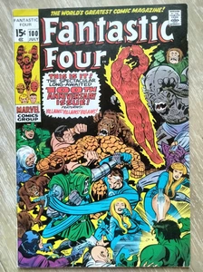 Fantastic Four #100 Julio 1970 15¢ "¡Largo viaje a casa!" Edición aniversario G-VG - Imagen 1 de 7