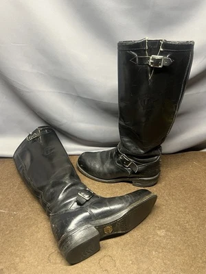Chippewa Steel Toe Engineer Boots 7.5D Motorcycle Tall Leather Biker VTG - Image 1 of 4