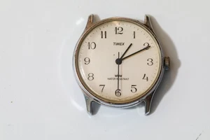 MONTRE	TIMEX 1980 RONDE CLASSIQUE	WATER RESIST METAL MECANIQUE 3,5cm - Picture 1 of 2