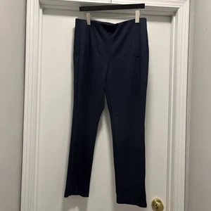 Chicos  Pull On Ankle Pants Womens Size 1.5 Navy Blue Elastic Waist Stretch - Picture 1 of 11
