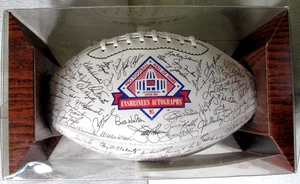 Pro Football Hall Of Fame 1995 commemorative Football W/Facsimile Signatures New - Picture 1 of 10