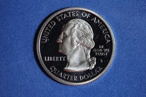 2000 S MASSACHUSETTS SILVER PROOF STATEHOOD WASHINGTON QUARTER #K57332 - Picture 1 of 2