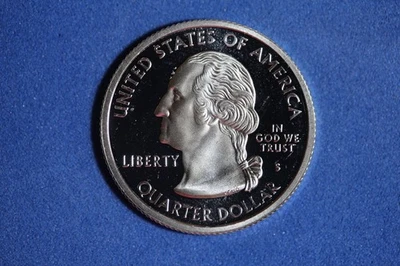2000 S MASSACHUSETTS SILVER PROOF STATEHOOD WASHINGTON QUARTER #K57332 - Image 1 of 2