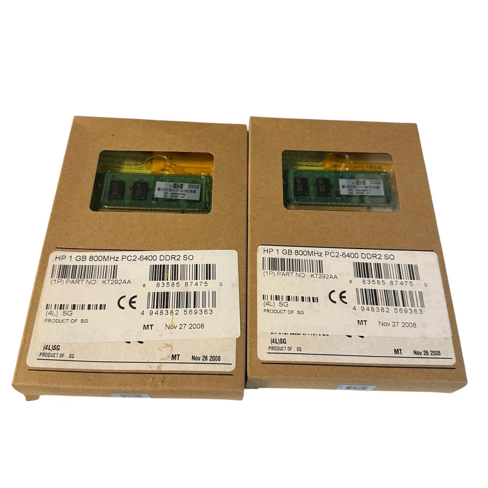 HP/Compaq KT292AA 1GB 1X1GB DDR2 New - Image 1 of 1