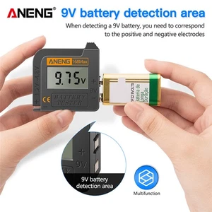 Digital LCD-Battery Capacity Tester Volt Checker 9/1.5V AA/AAA Cell Tester - Picture 1 of 9