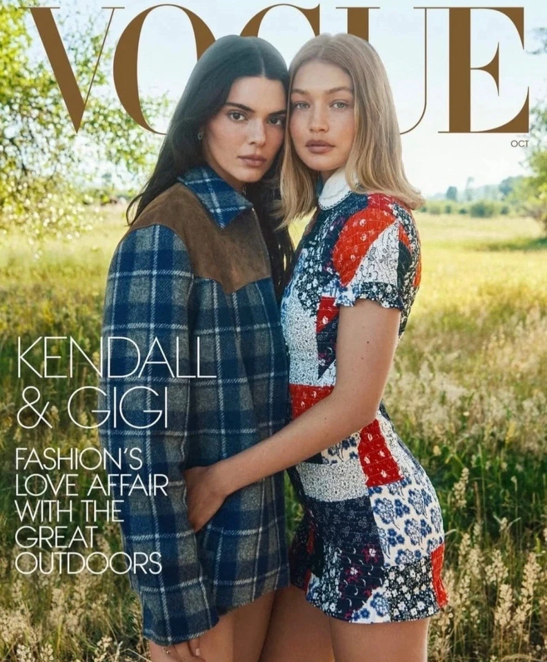 KENDALL JENNER GIGI HADID - Vogue Magazine - October 2025 - In Stock - BRAND NEW - Image 1 of 1