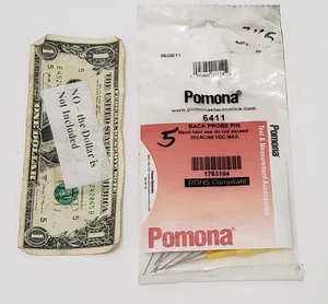 Pomona Electronics 6411 Back Probe Pins (10 per Package) - 30 VAC / 60 VDC Max - Bild 1 von 5