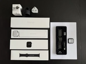 apple watch série 6 acier inoxydable 44mm verre saphir GPS + CELLULAIRE / LTE - Photo 1 sur 16