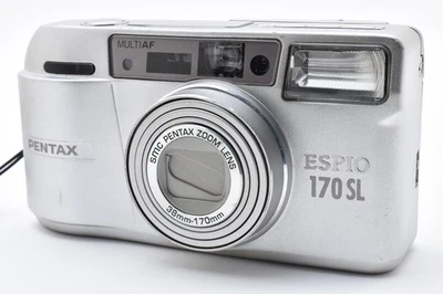 [Casi COMO NUEVO] Pentax Espio 170SL Silver Zoom 38-170 mm 35 mm apuntar y disparar JAPÓN Foto 1 de 4